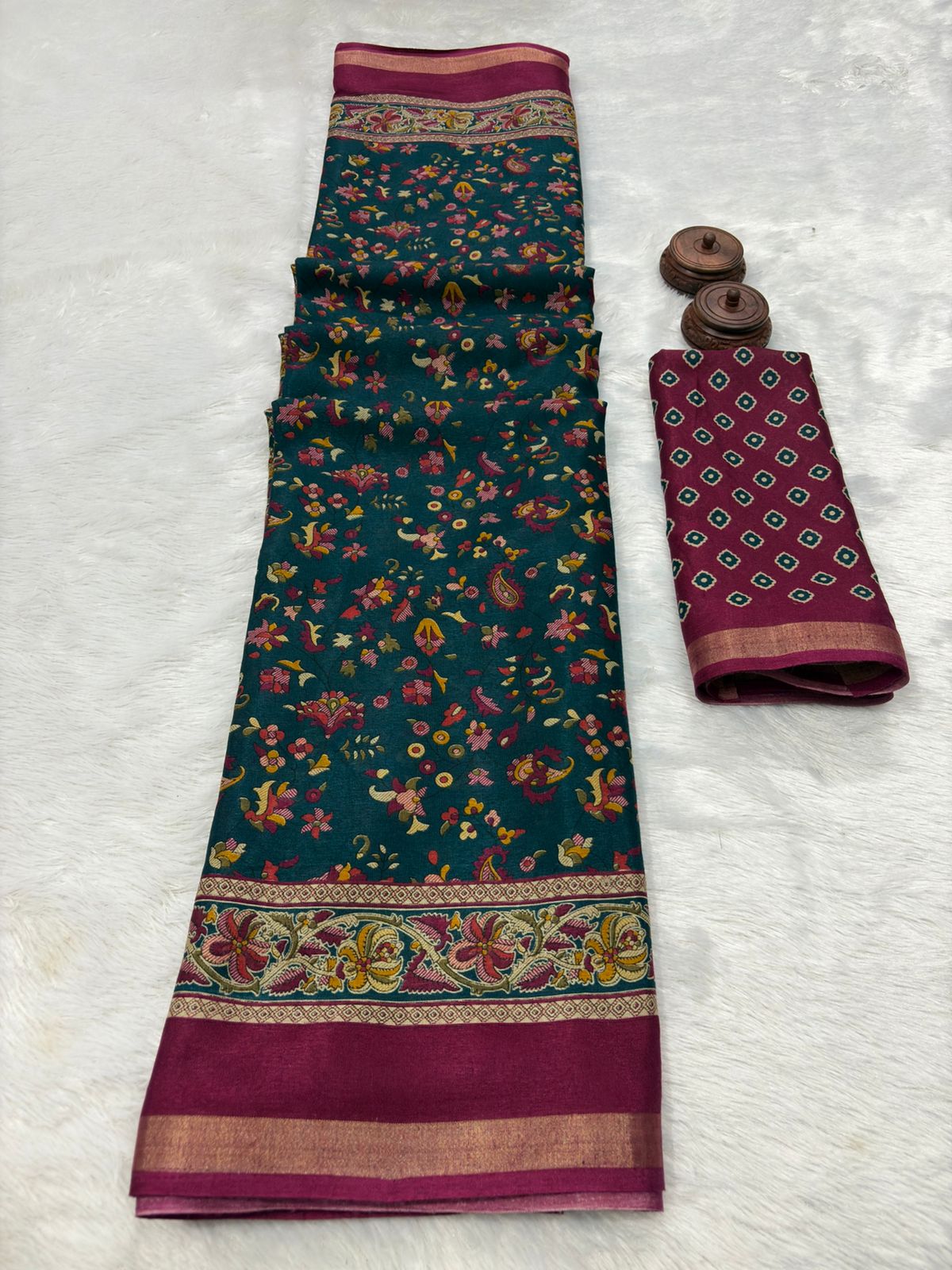 Kayatri New Traditional Mul Mul Cotton Saree Soft Airy Comfortable Wear