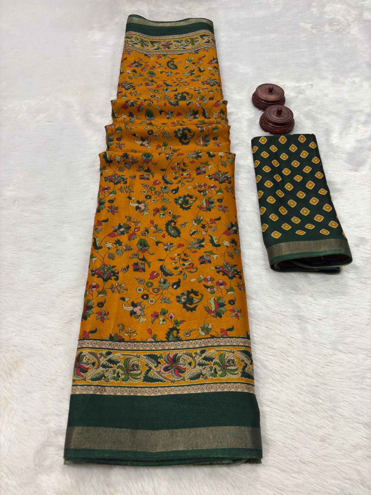 Kayatri New Traditional Mul Mul Cotton Saree Soft Airy Comfortable Wear