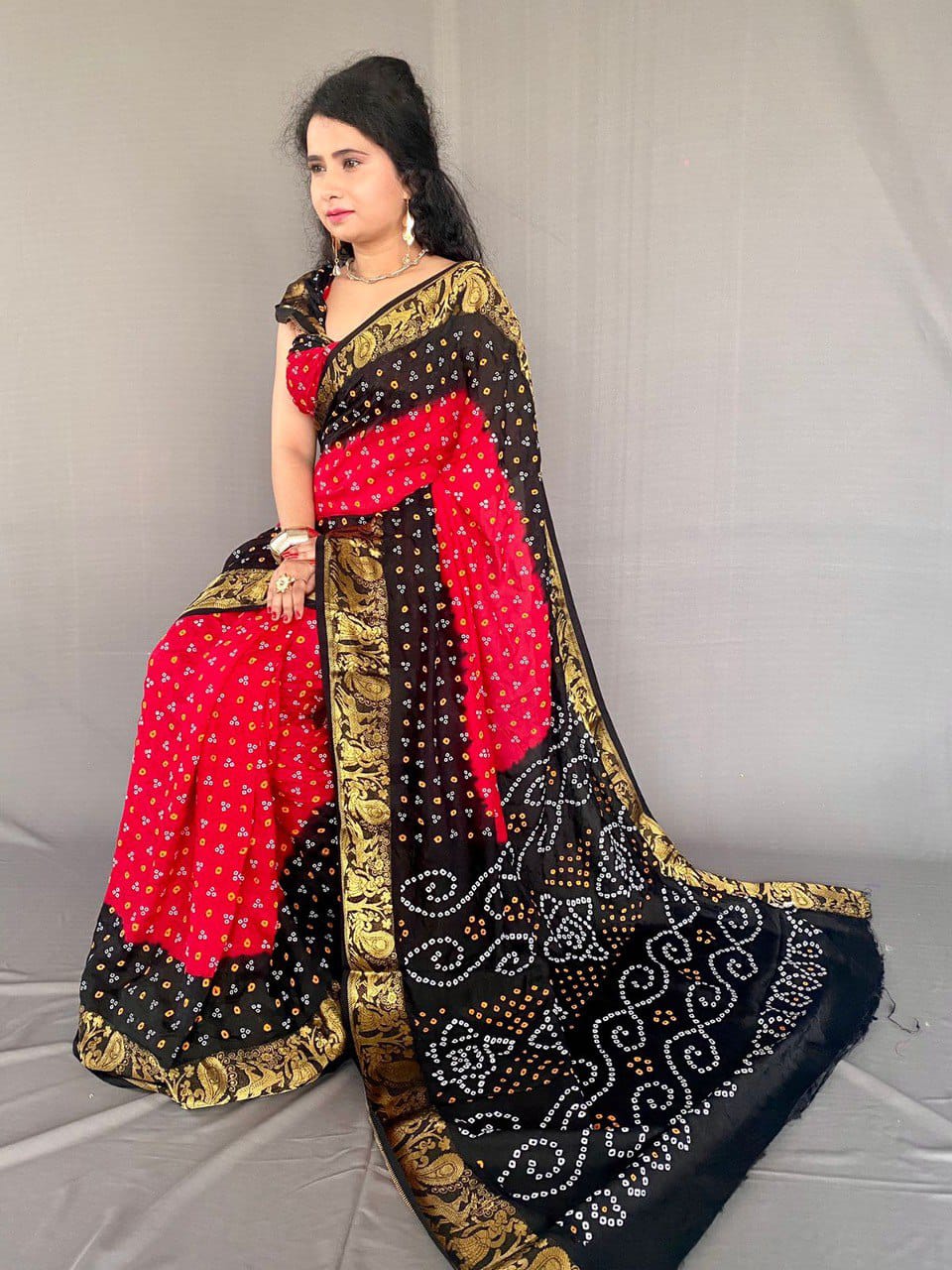 Kayatri New Elegant Art Silk Saree Featuring Traditional Block Print Work