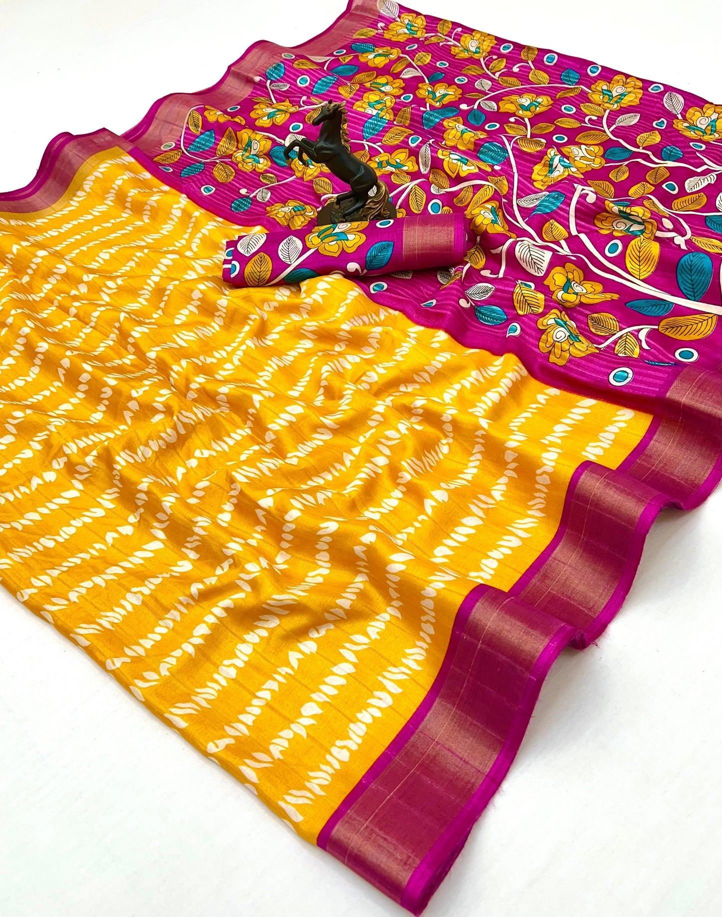 Kayatri New Traditional Cotton Silk Saree with Elegant Zari Border