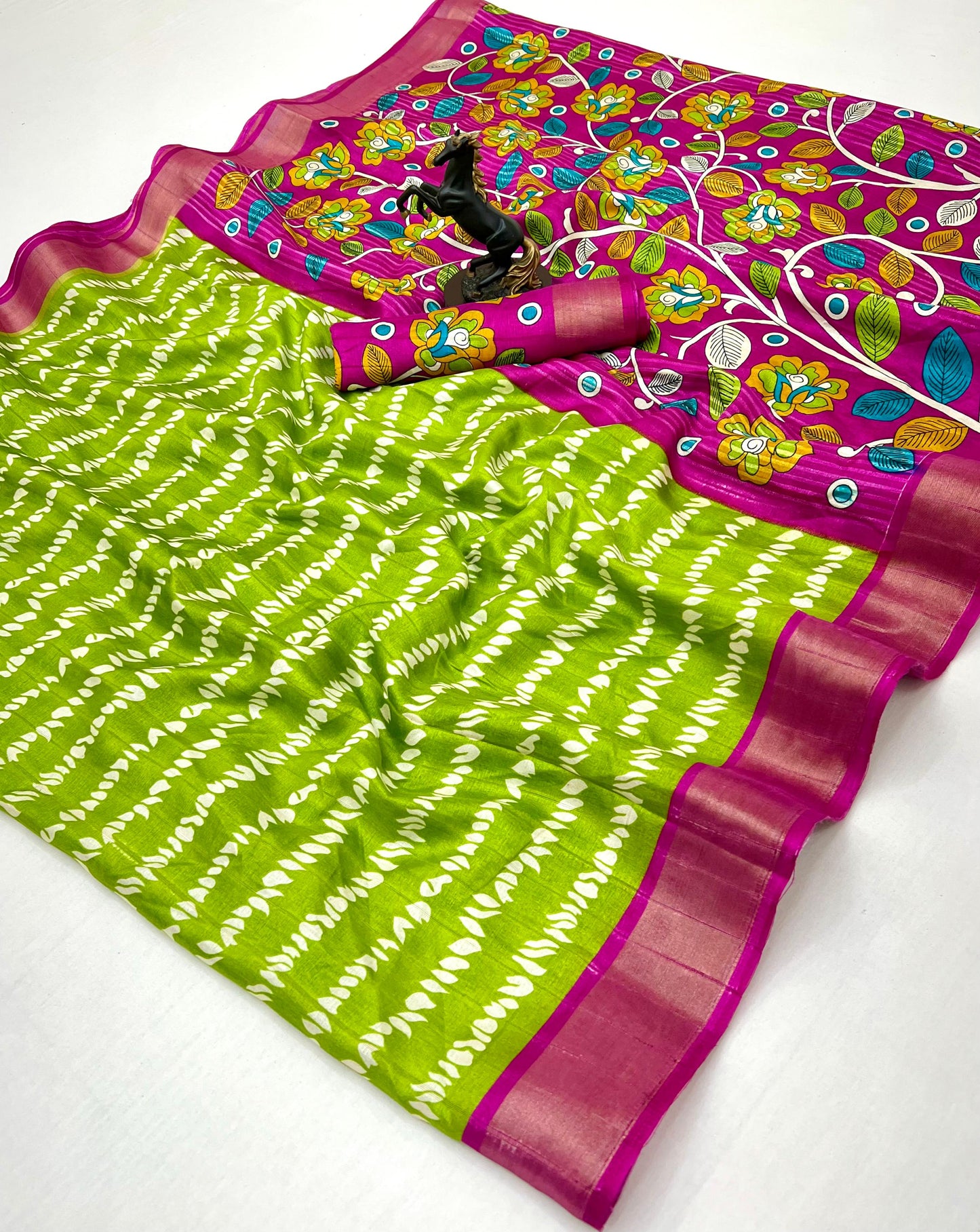 Kayatri New Traditional Cotton Silk Saree with Elegant Zari Border