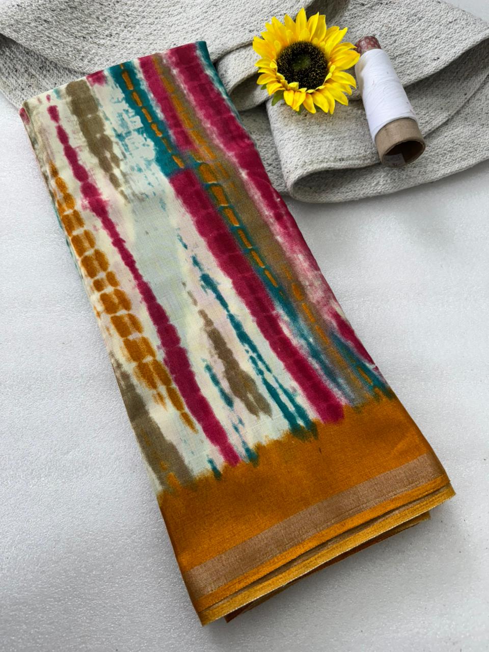 Kayatri New Traditional Leheriya Bandhani Ekkat Saree with Super Patola Pallu