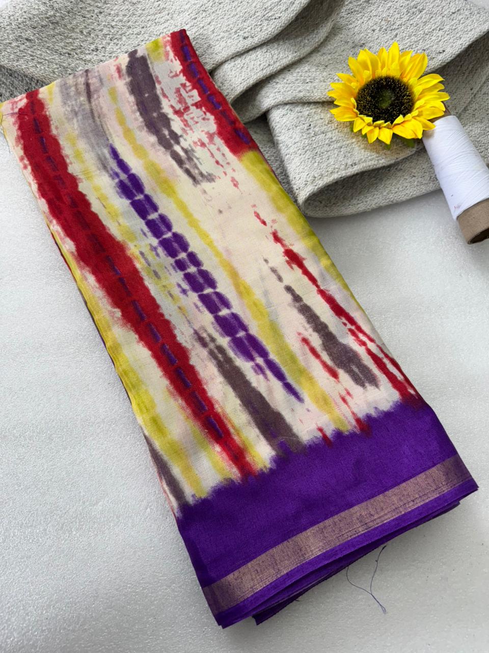 Kayatri New Traditional Leheriya Bandhani Ekkat Saree with Super Patola Pallu