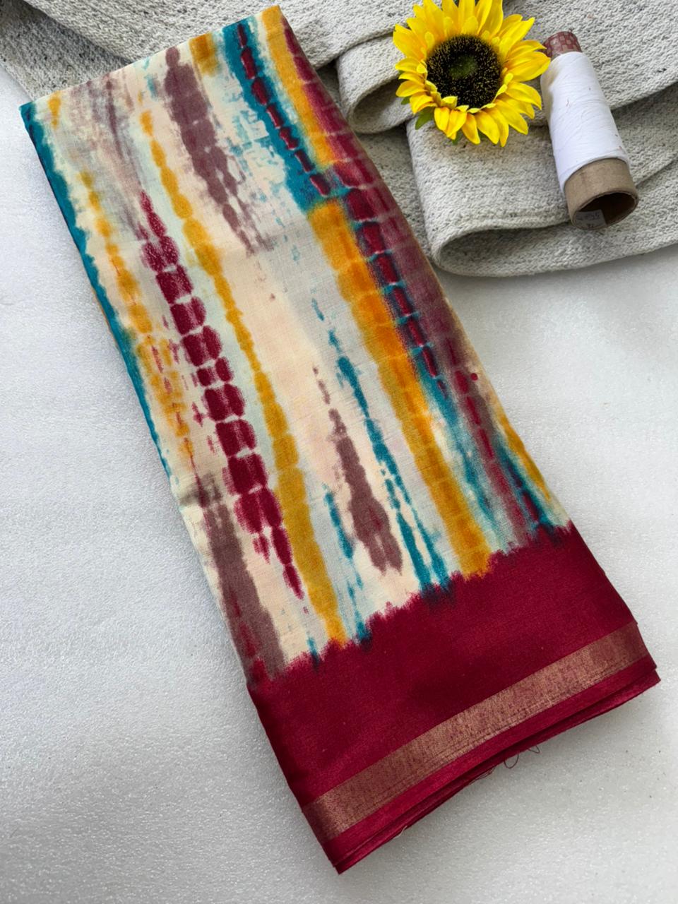 Kayatri New Traditional Leheriya Bandhani Ekkat Saree with Super Patola Pallu