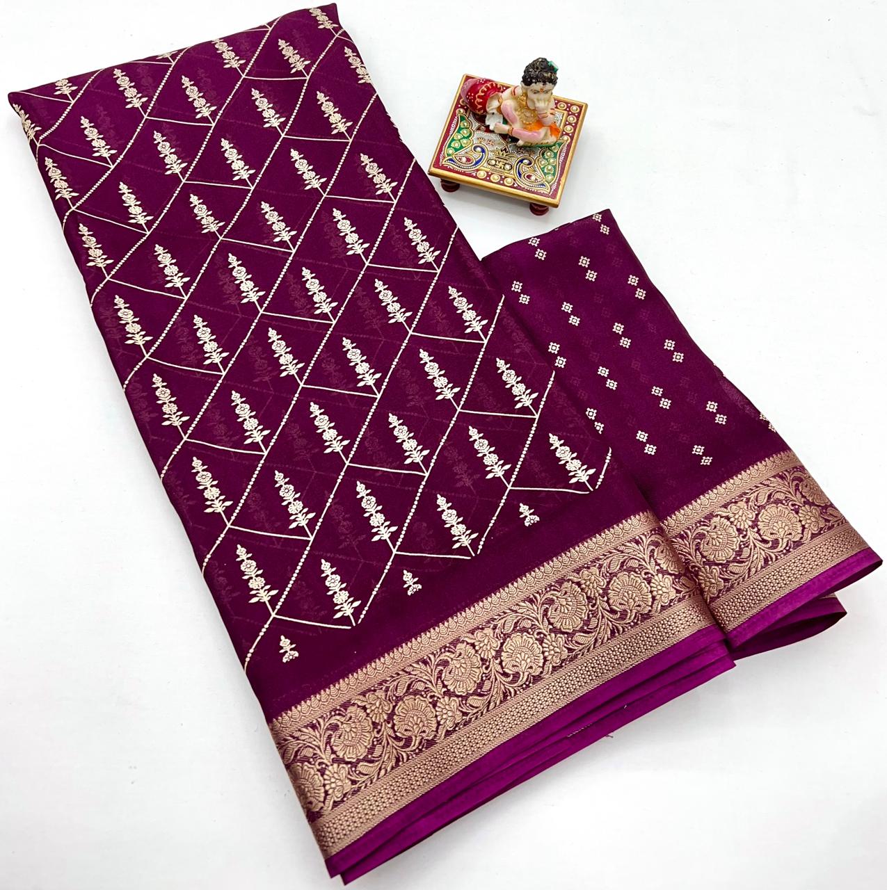Kayatri New Premium Wedding Collection Pure Moss Mellow Georgette Saree