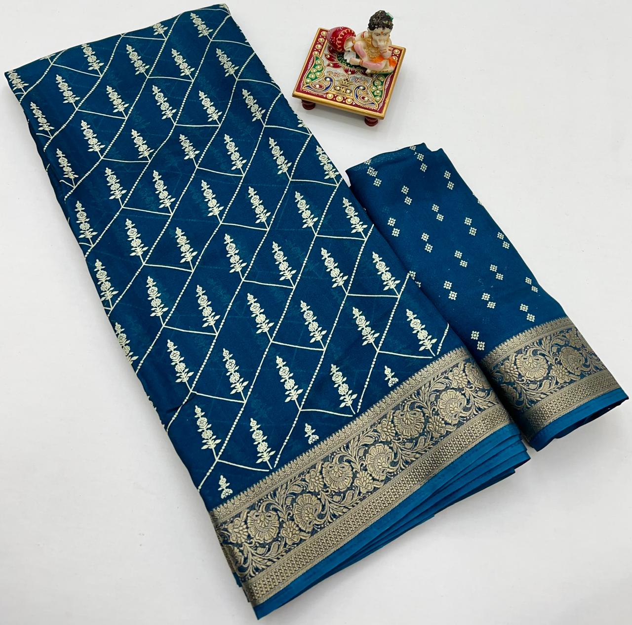 Kayatri New Premium Wedding Collection Pure Moss Mellow Georgette Saree