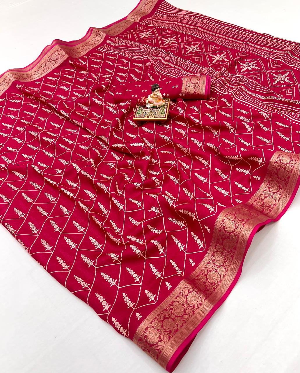 Kayatri New Premium Wedding Collection Pure Moss Mellow Georgette Saree