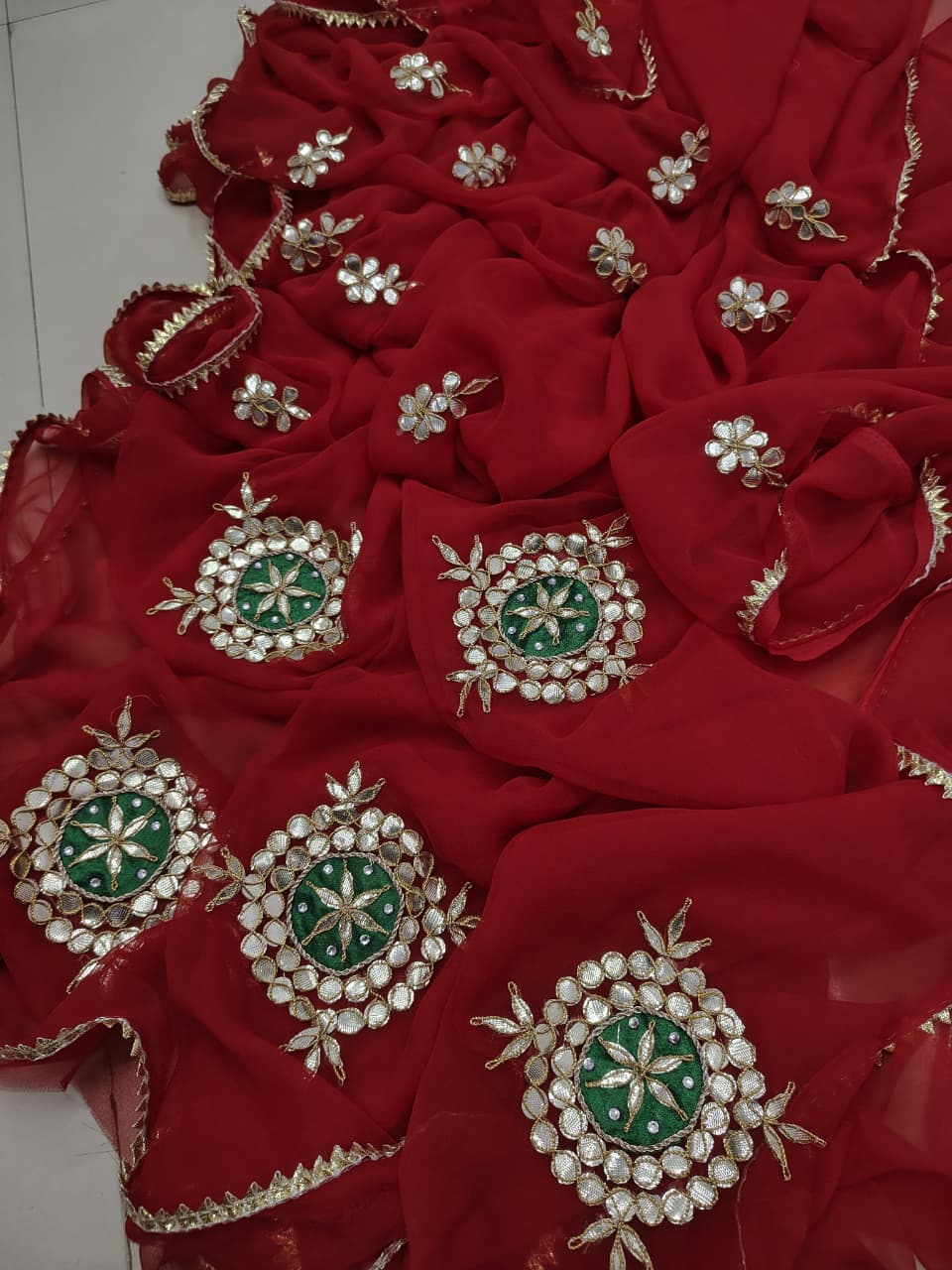 Kayatri New Elegant Gota Patti Georgette Saree Festive Wedding Collection