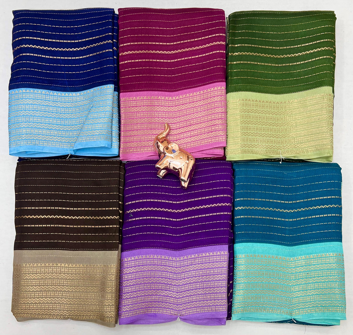 Kayatri New Premium Marshmallow Saree with Contrast Lining Blouse