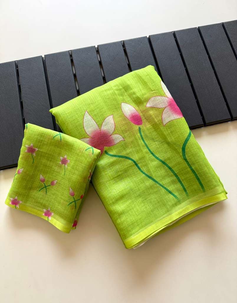 Kayatri New Soft Linen Designer Saree with Digital Print