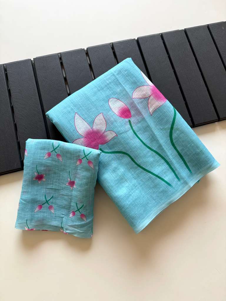 Kayatri New Soft Linen Designer Saree with Digital Print