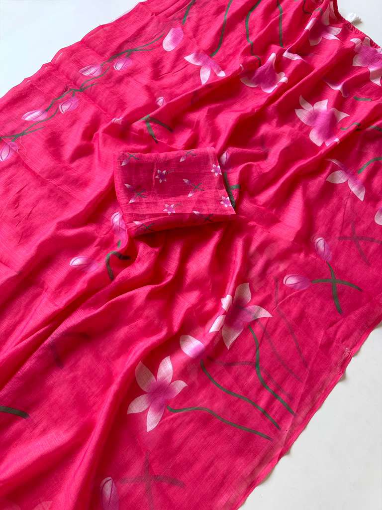 Kayatri New Soft Linen Designer Saree with Digital Print