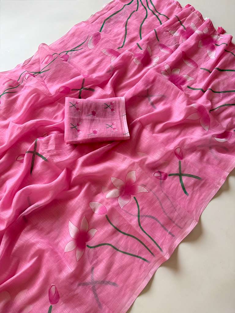 Kayatri New Soft Linen Designer Saree with Digital Print