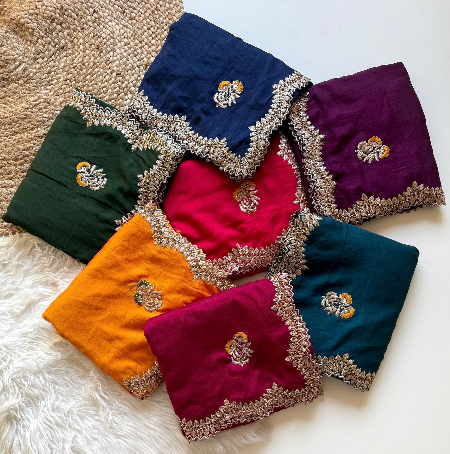 Kayatri New  Stunning Vichitra Silk Saree with Contrast Art Silk Embroidered Blouse