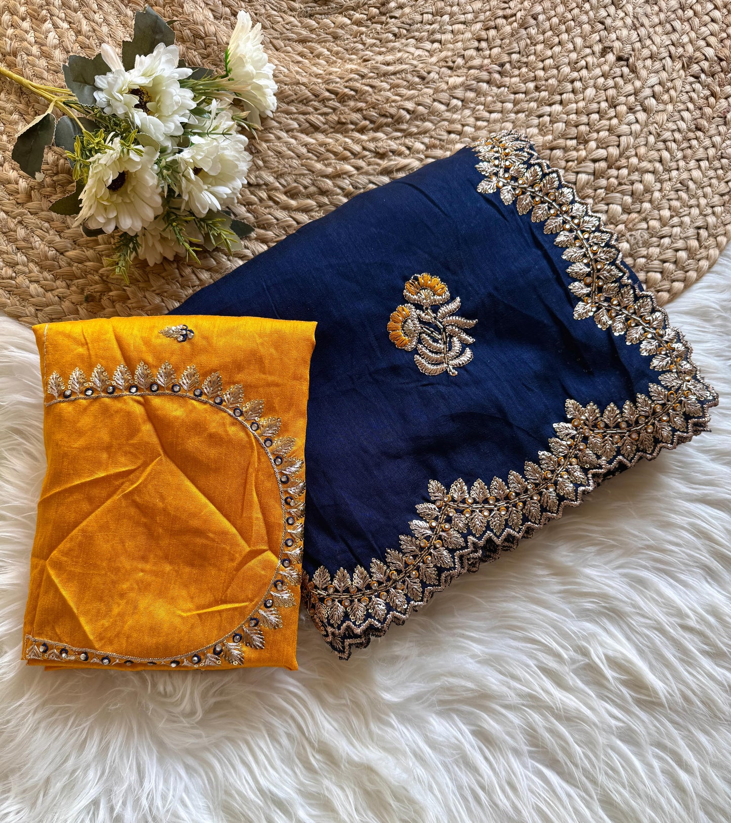 Kayatri New  Stunning Vichitra Silk Saree with Contrast Art Silk Embroidered Blouse