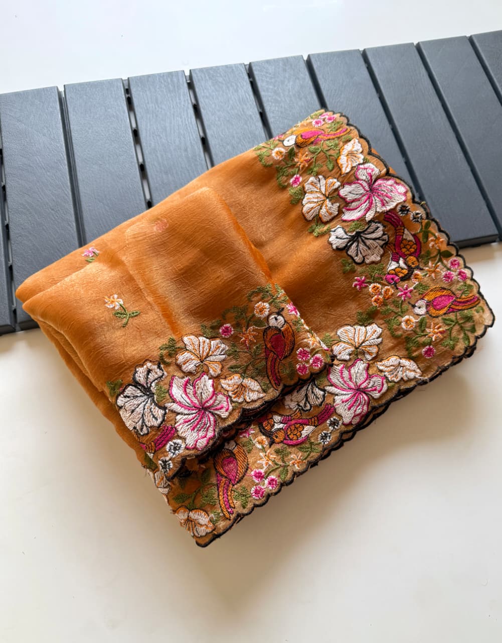 Kayatri New Designer Alexa Crush Saree with Heavy Embroidery Cutwork Border