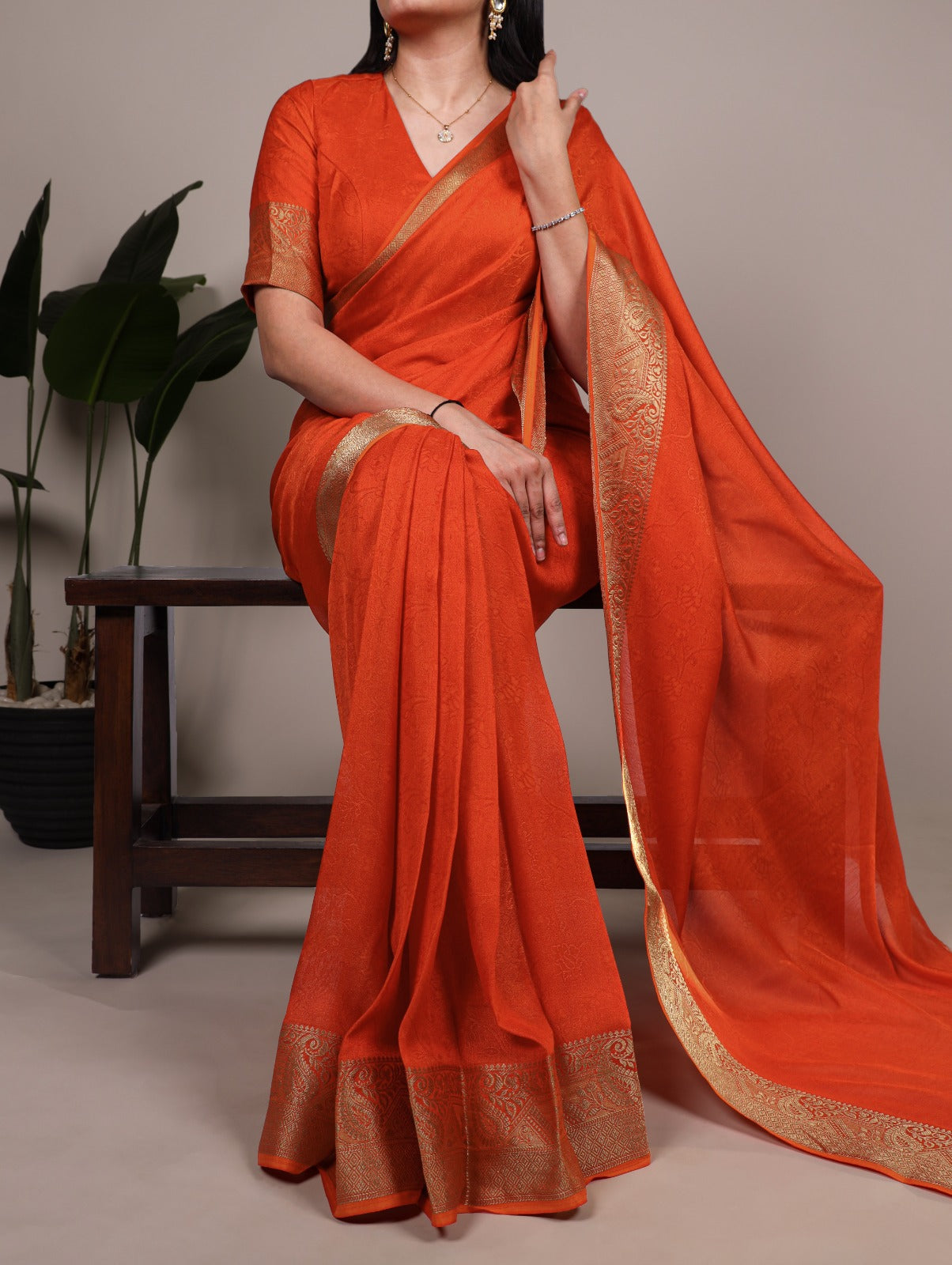 Kayatri New Premium Marsh Mello Saree with Traditional Zari Work