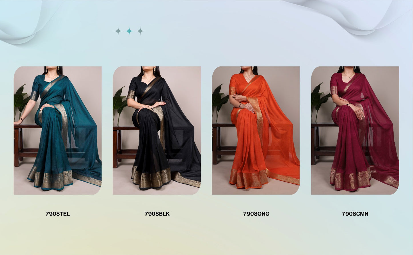 Kayatri New Premium Marsh Mello Saree with Traditional Zari Work