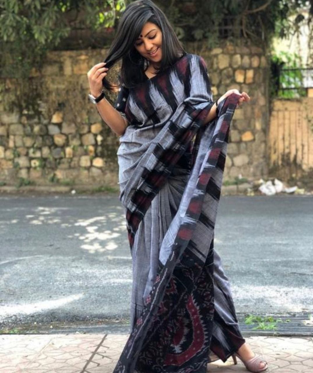 Kayatri New Pure Cotton Jaipur Block Print Saree with Blouse