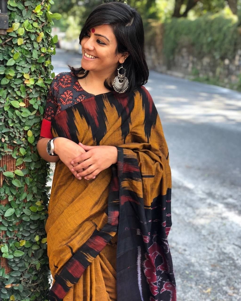 Kayatri New Pure Cotton Jaipur Block Print Saree with Blouse