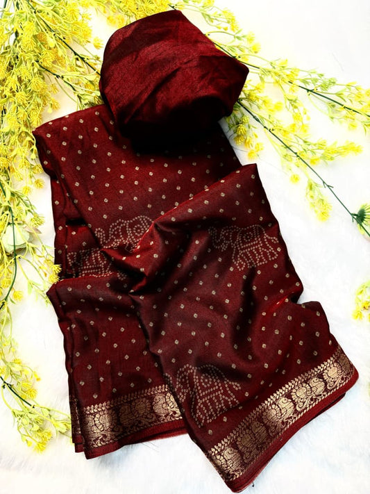 Kayatri New Premium Dola Silk Saree in Black with Pen Kalamkari Design Hamsa Zari Border