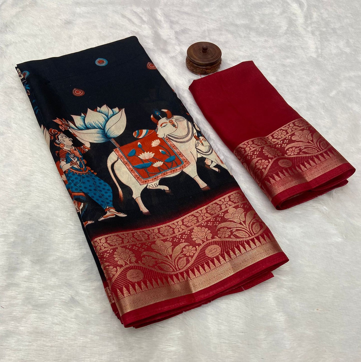 Kayatri New Premium Dola Silk Saree with Heavy Jacquard Weaving Border