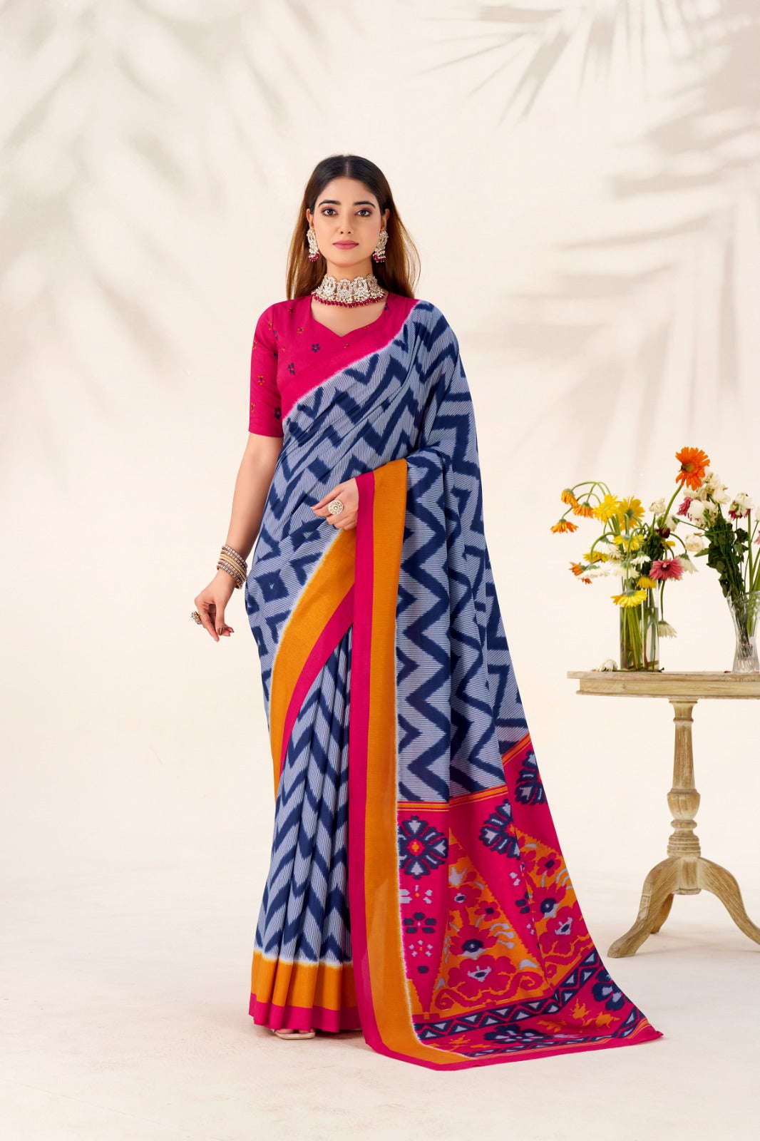 Kayatri New Graceful Tasar Silk Printed Saree Lightweight  Elegant
