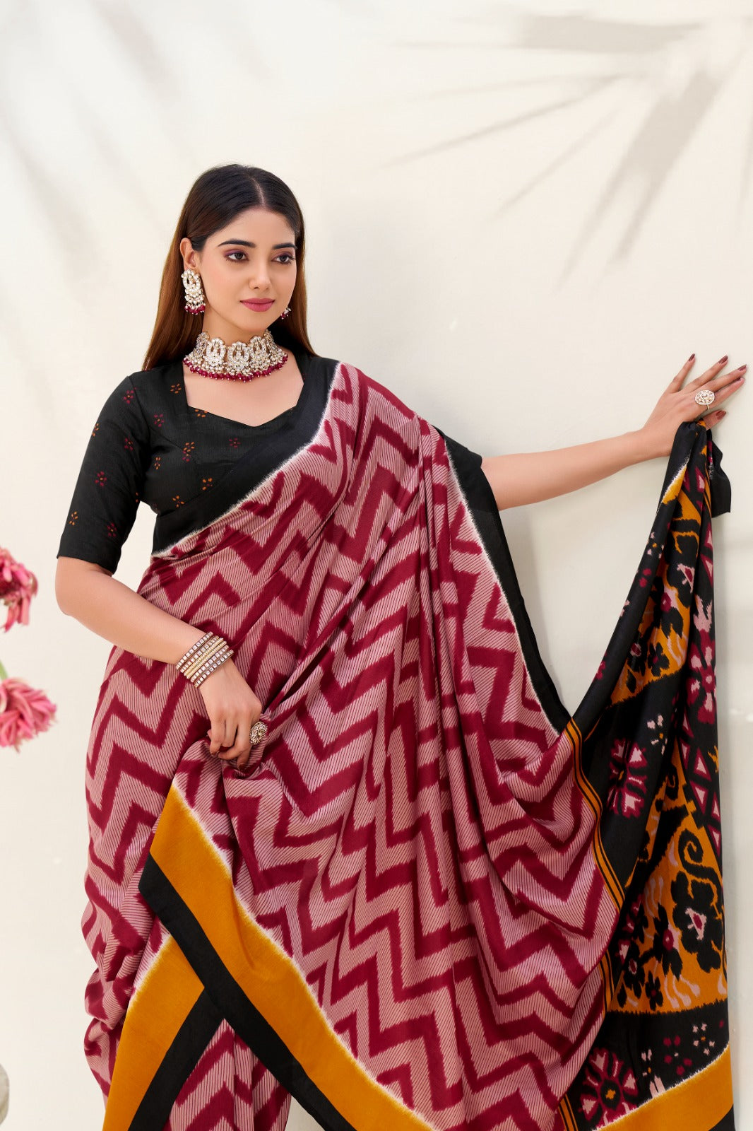 Kayatri New Graceful Tasar Silk Printed Saree Lightweight  Elegant
