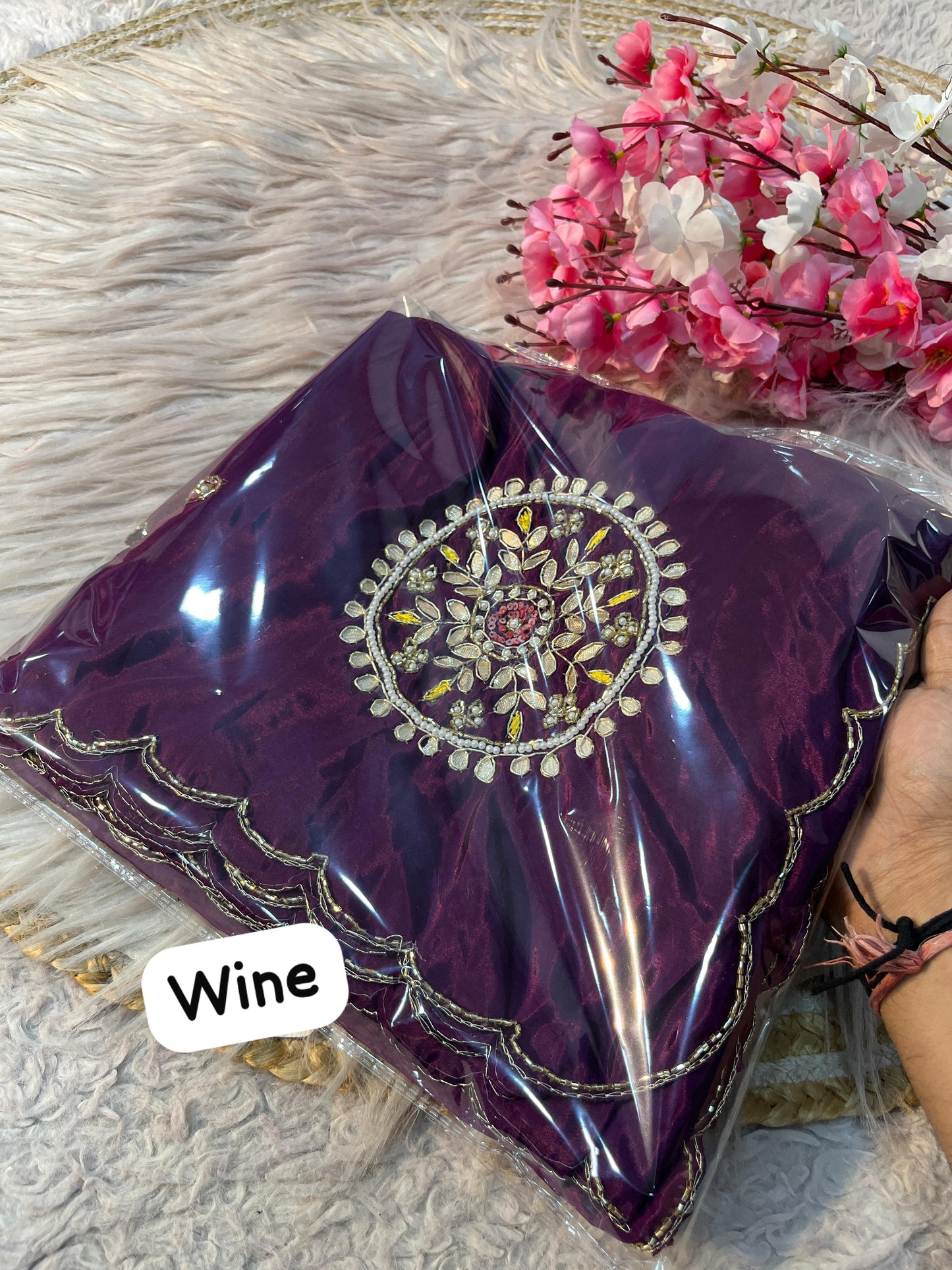 Kayatri New Designer H.O Silk Zardozi Saree with Heavy Mono Work Contrast Blouse