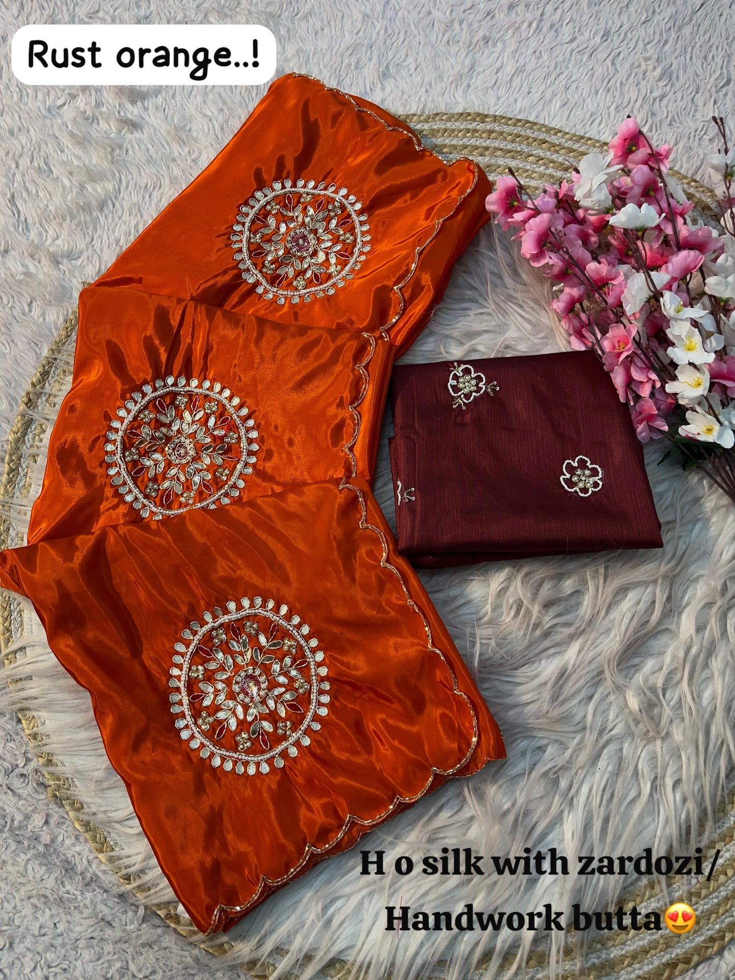 Kayatri New Designer H.O Silk Zardozi Saree with Heavy Mono Work Contrast Blouse