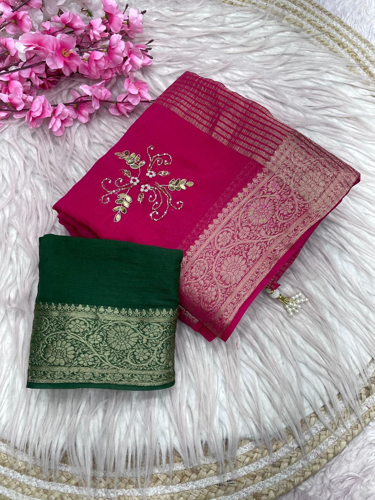 Kayatri New Classic Simar Silk Saree with Exclusive Cutdana Embellishment