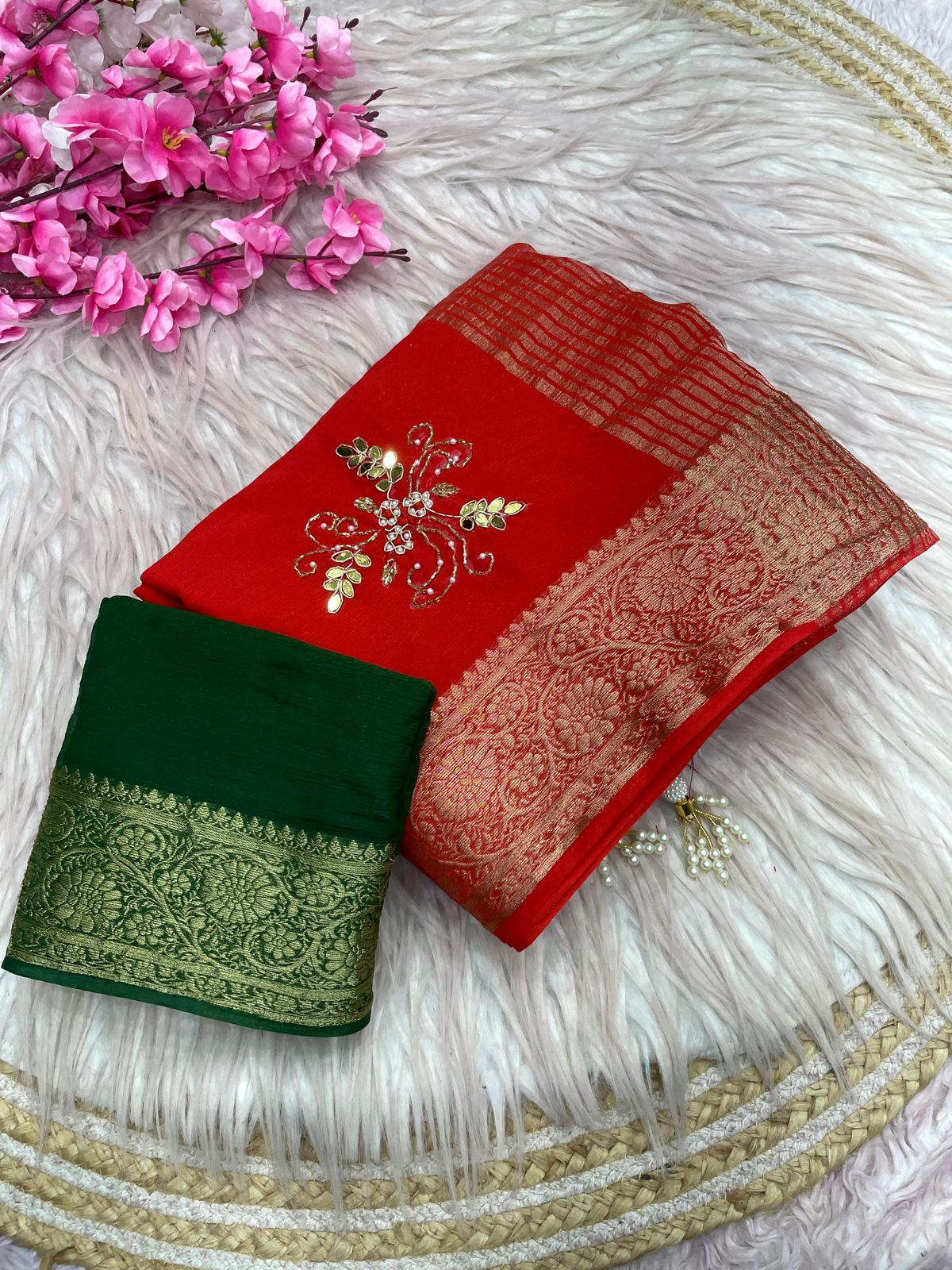 Kayatri New Classic Simar Silk Saree with Exclusive Cutdana Embellishment