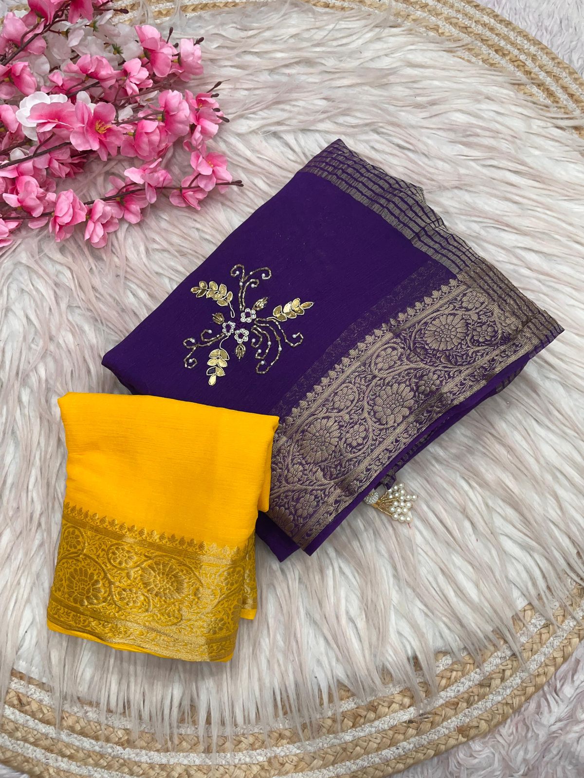 Kayatri New Classic Simar Silk Saree with Exclusive Cutdana Embellishment