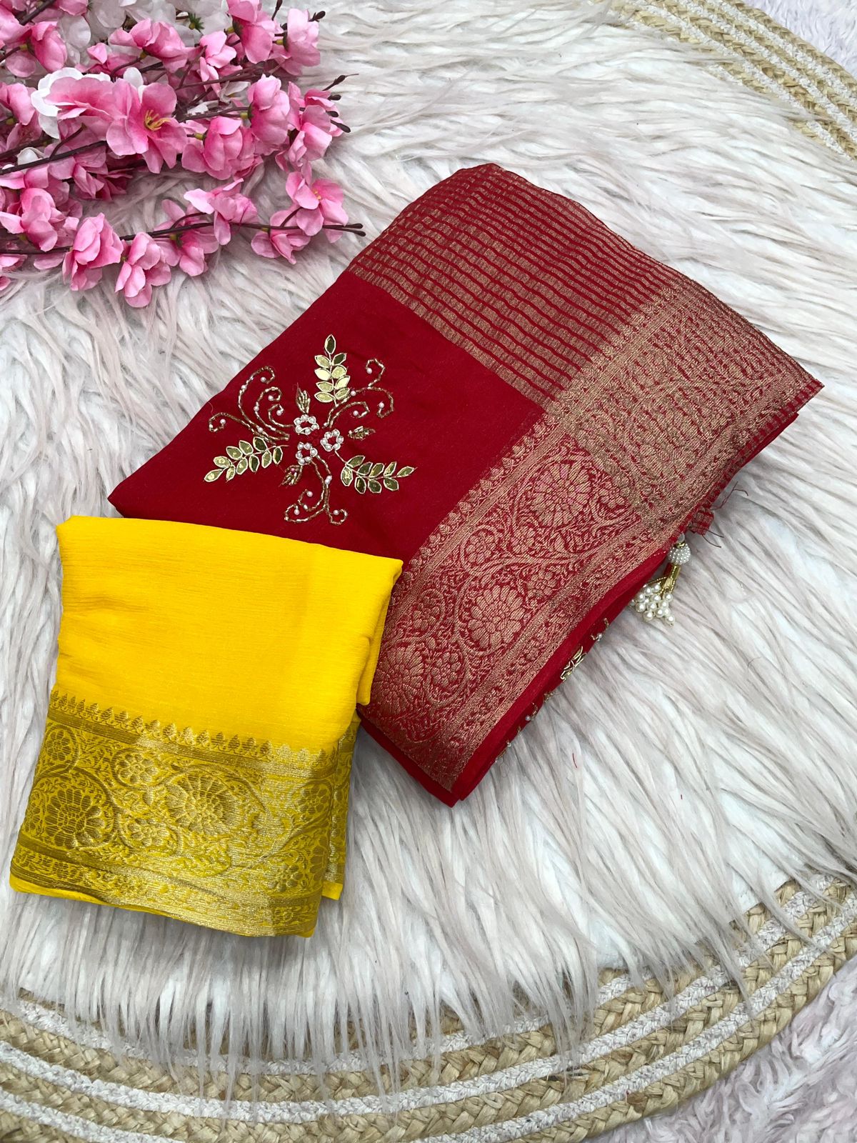 Kayatri New Classic Simar Silk Saree with Exclusive Cutdana Embellishment