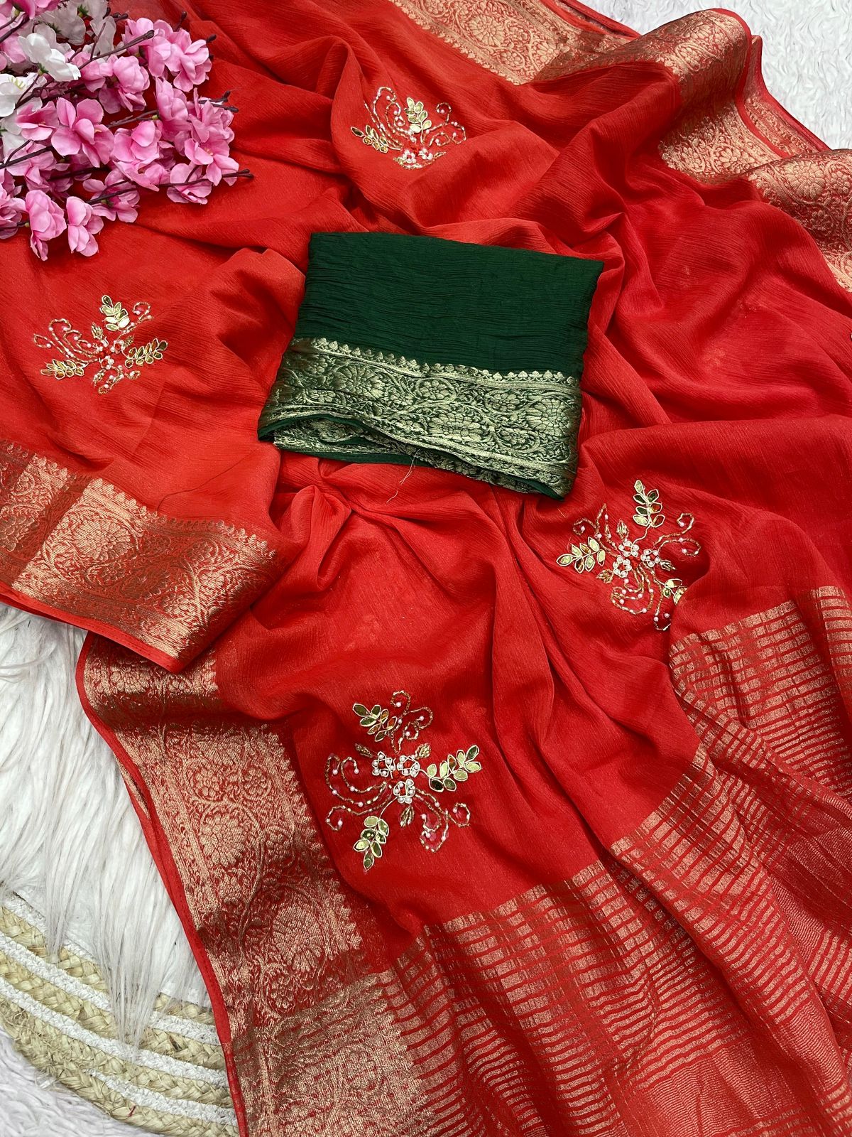 Kayatri New Classic Simar Silk Saree with Exclusive Cutdana Embellishment