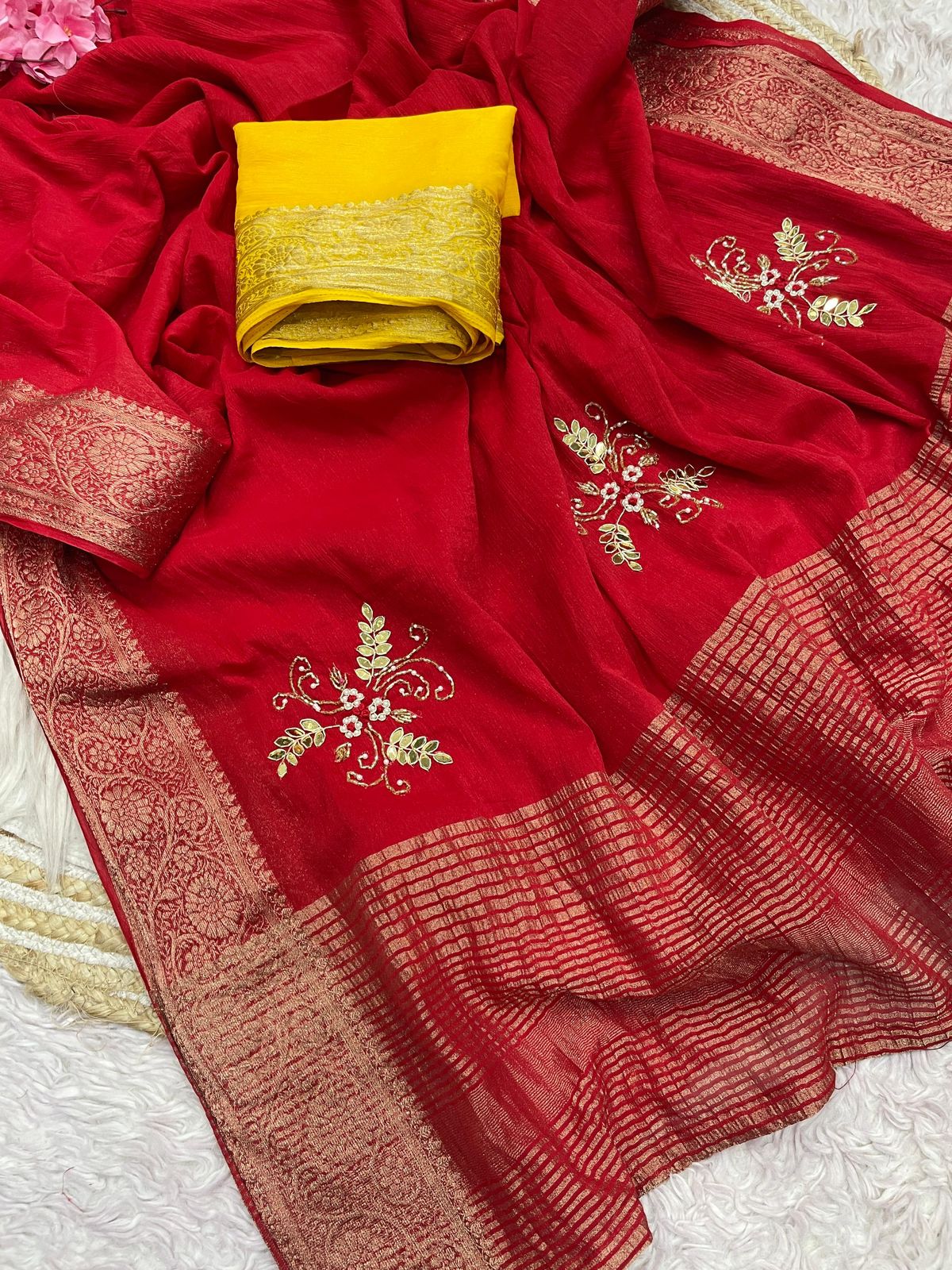 Kayatri New Classic Simar Silk Saree with Exclusive Cutdana Embellishment