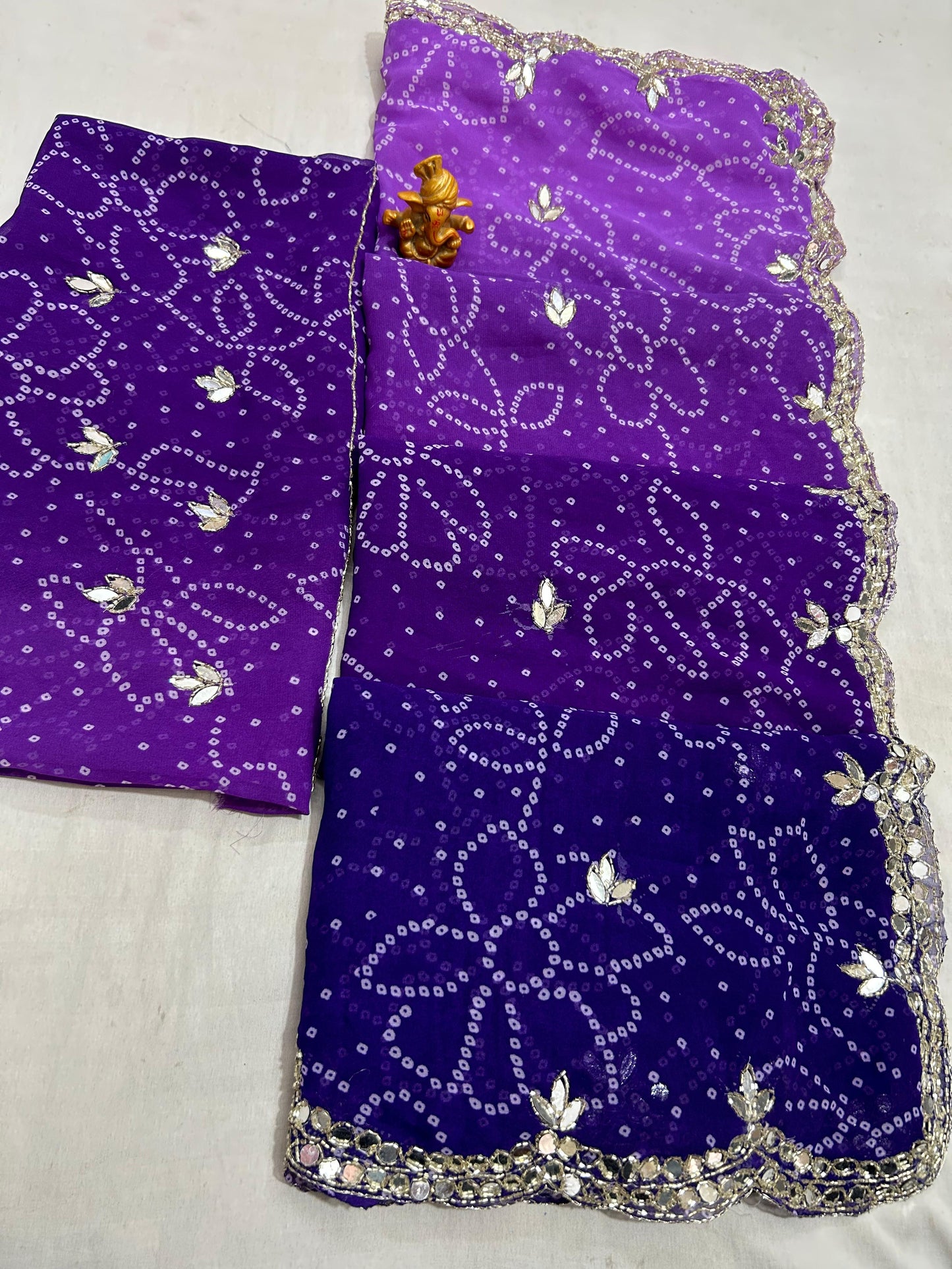 Kayatri New Traditional Soft Georgette Saree with Elegant Handcrafted Detailing