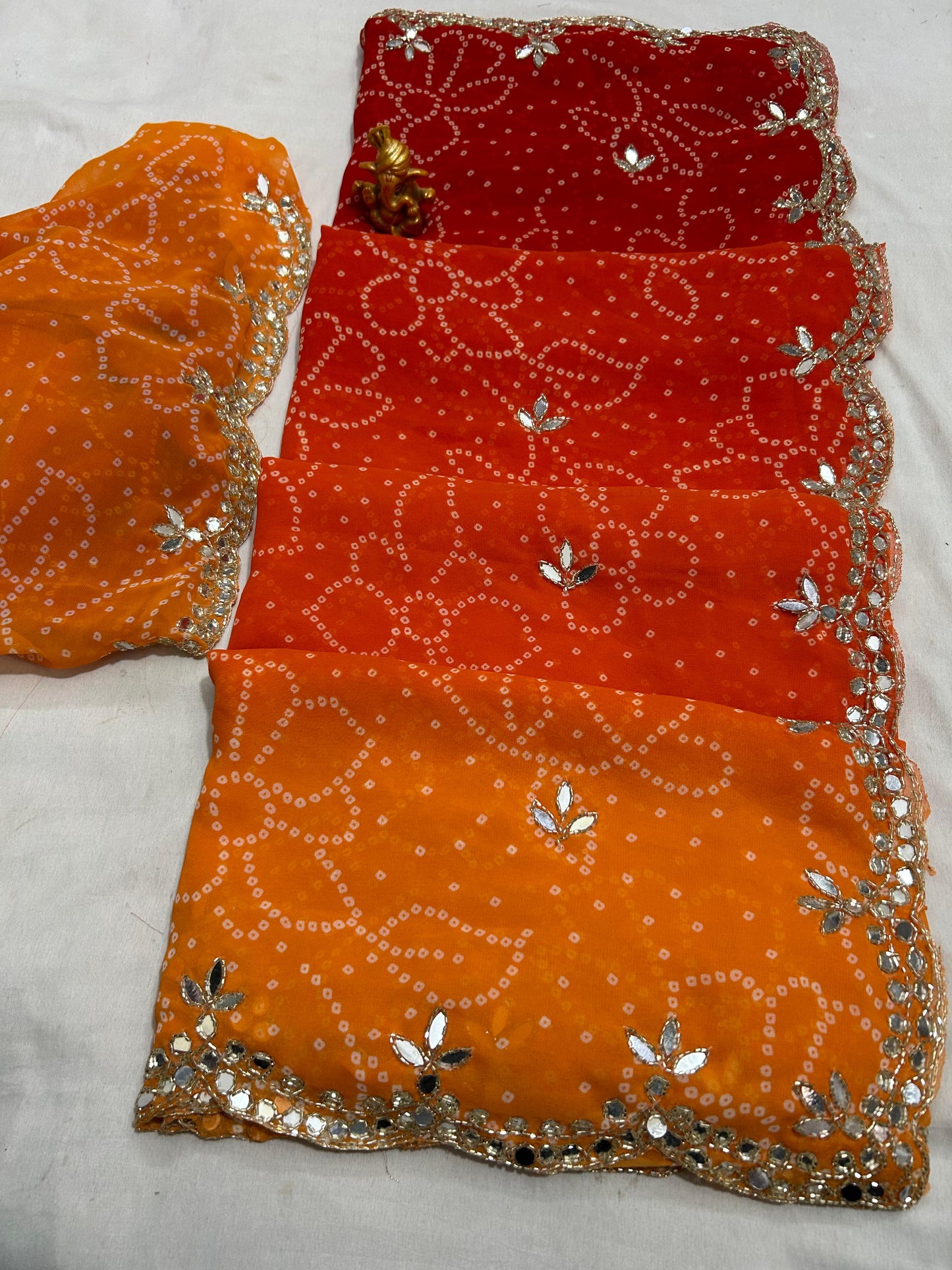 Kayatri New Traditional Soft Georgette Saree with Elegant Handcrafted Detailing