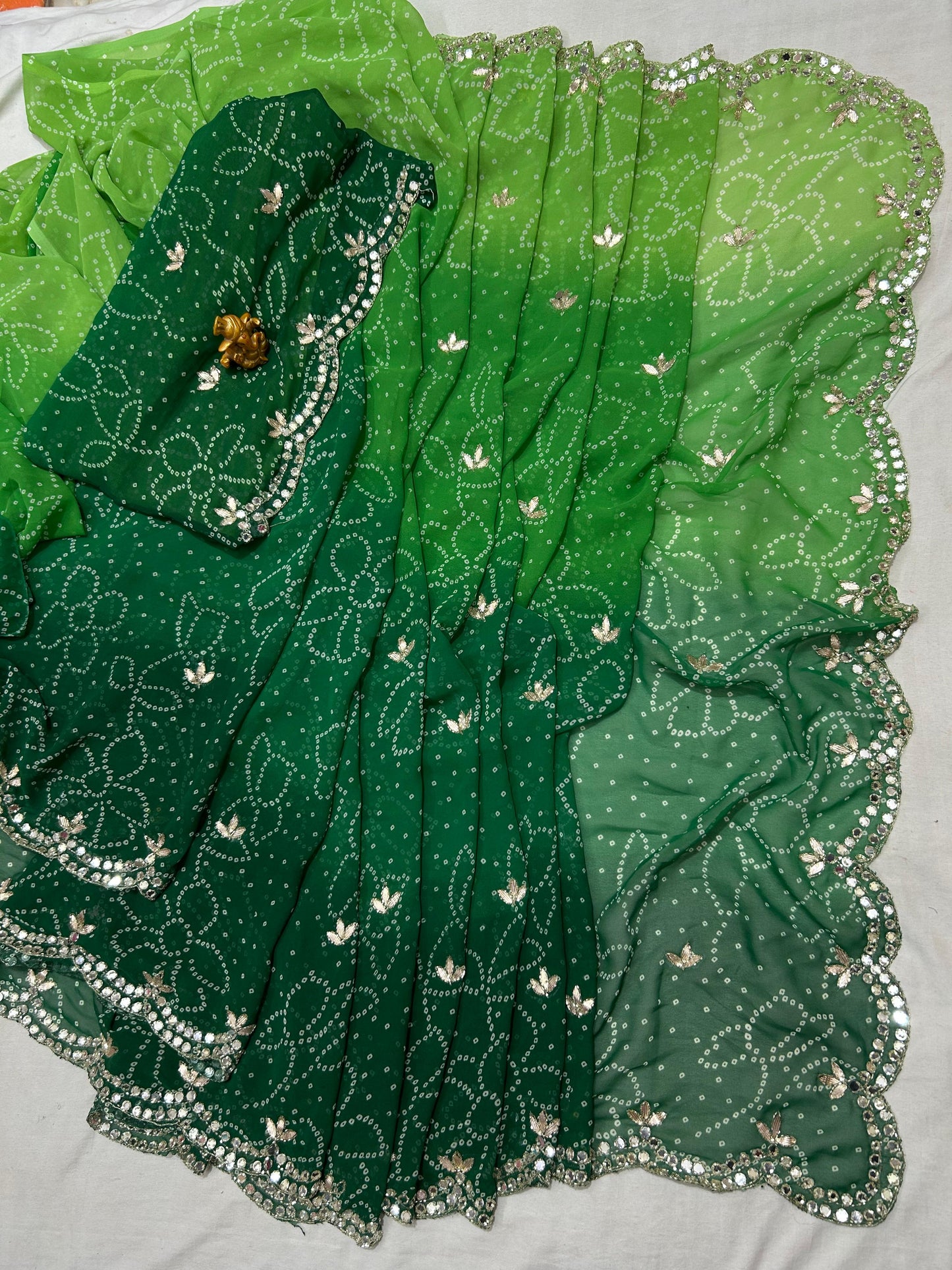 Kayatri New Traditional Soft Georgette Saree with Elegant Handcrafted Detailing