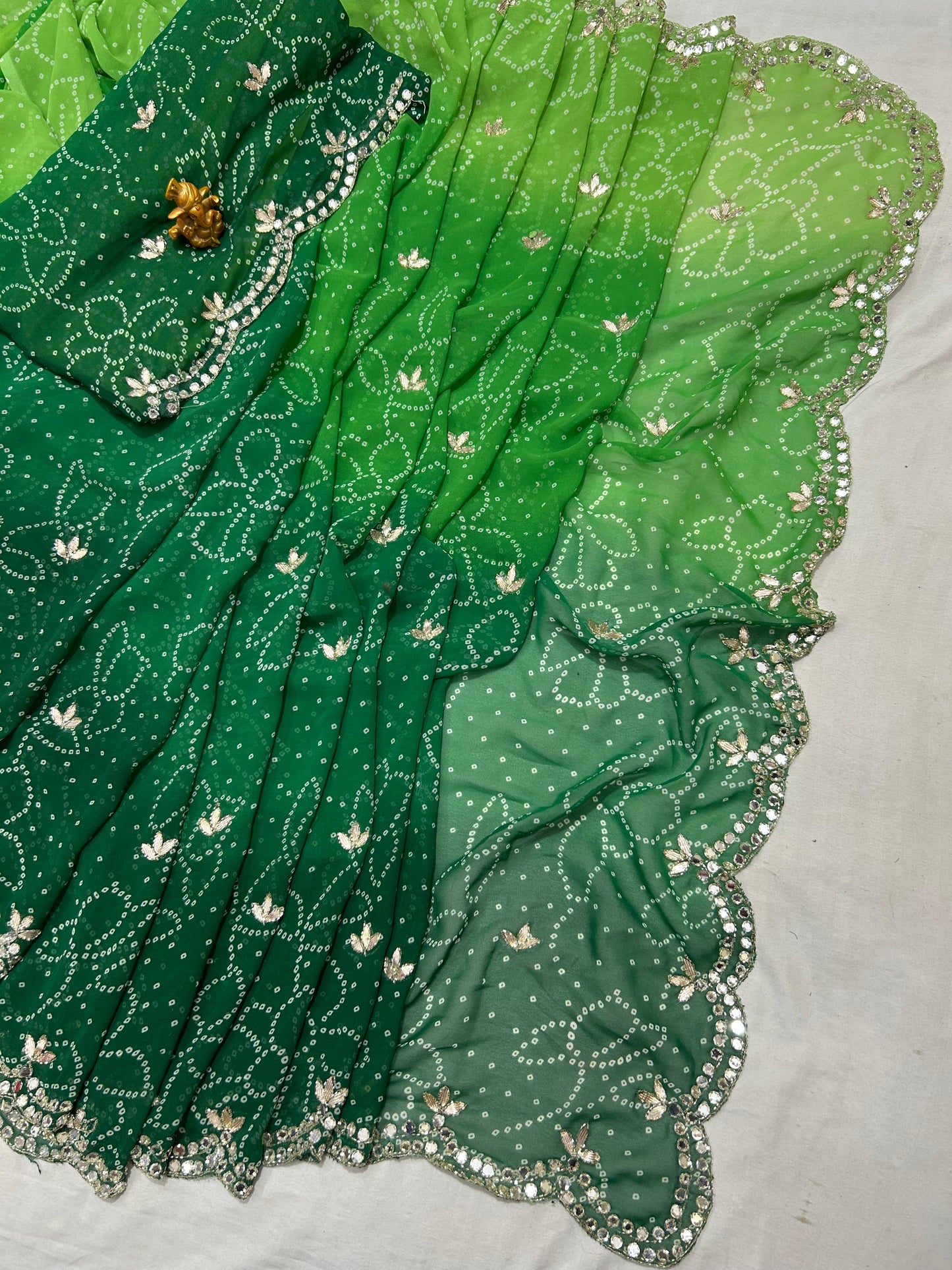 Kayatri New Traditional Soft Georgette Saree with Elegant Handcrafted Detailing