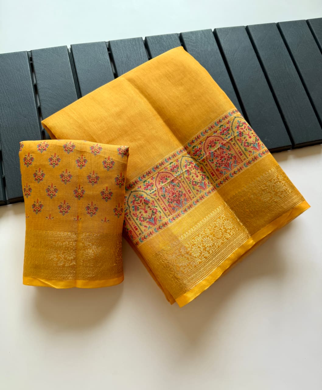 Kayatri New Pure Tissue Erode Silk Saree with Full Jari Jacquard Weave Kalamkari Digital Print