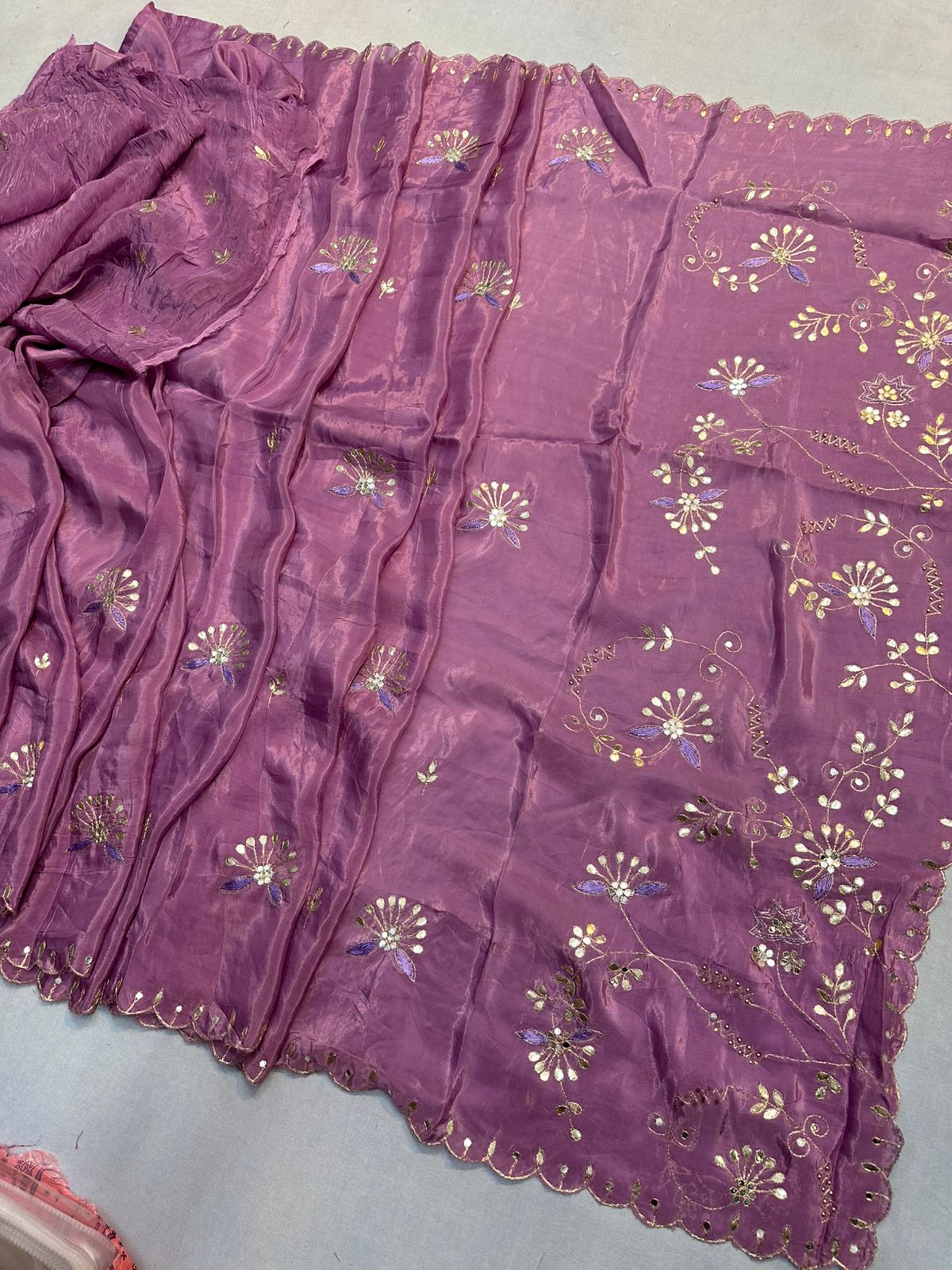 Kayatri New Elegant H.O. Silk Saree Highlighted with Stunning Gotta Patti Embellishment
