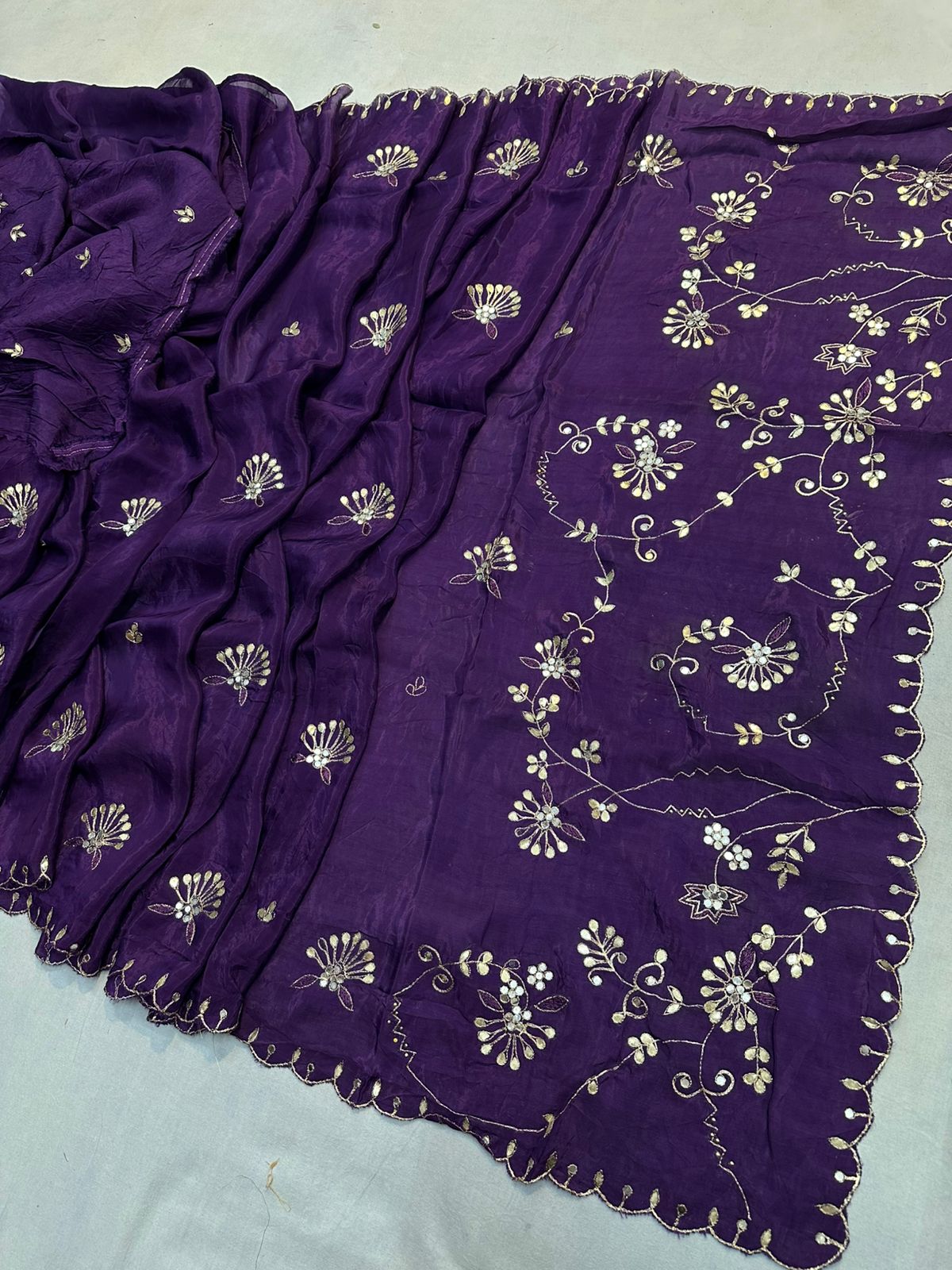 Kayatri New Elegant H.O. Silk Saree Highlighted with Stunning Gotta Patti Embellishment