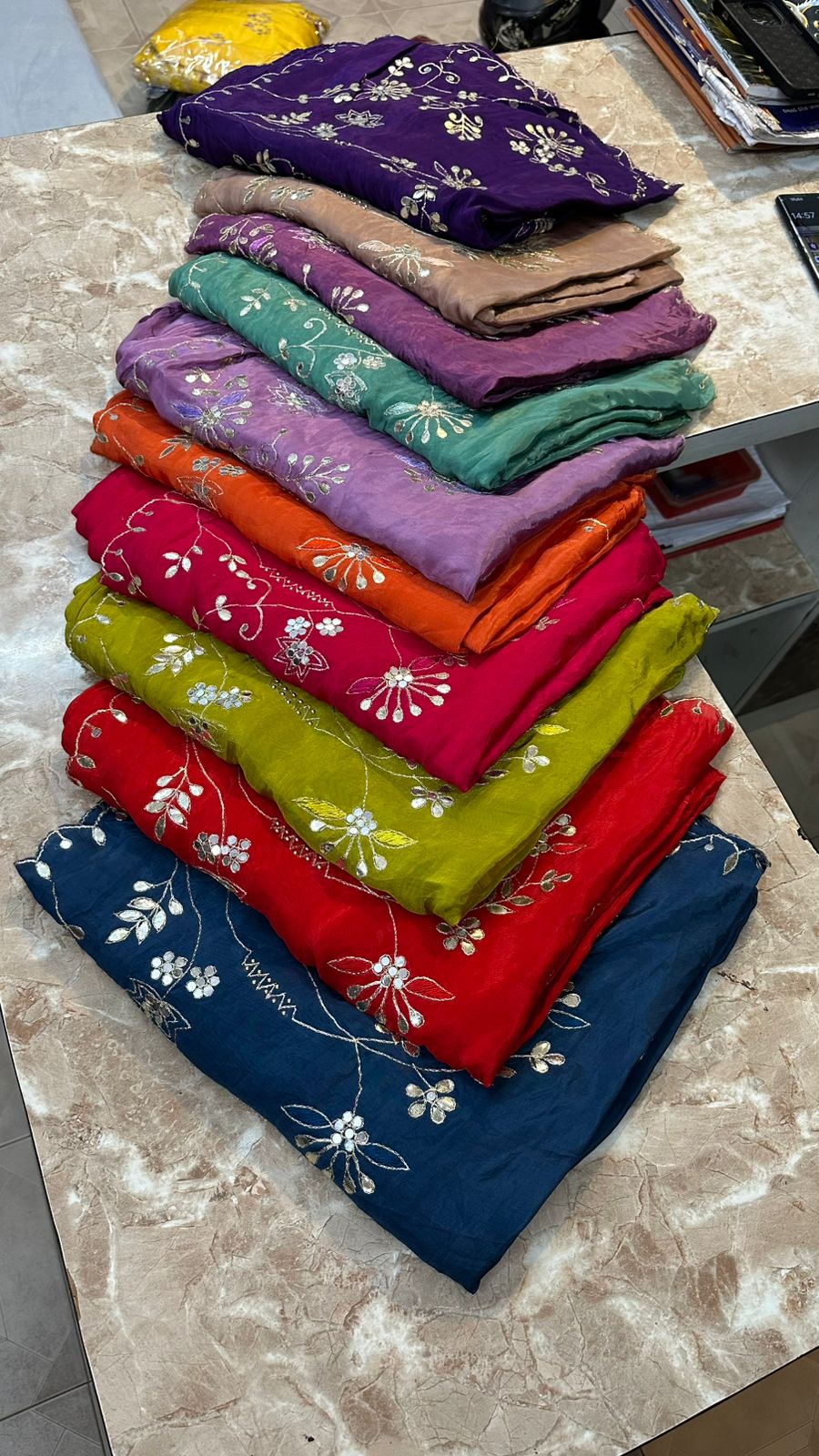 Kayatri New Elegant H.O. Silk Saree Highlighted with Stunning Gotta Patti Embellishment