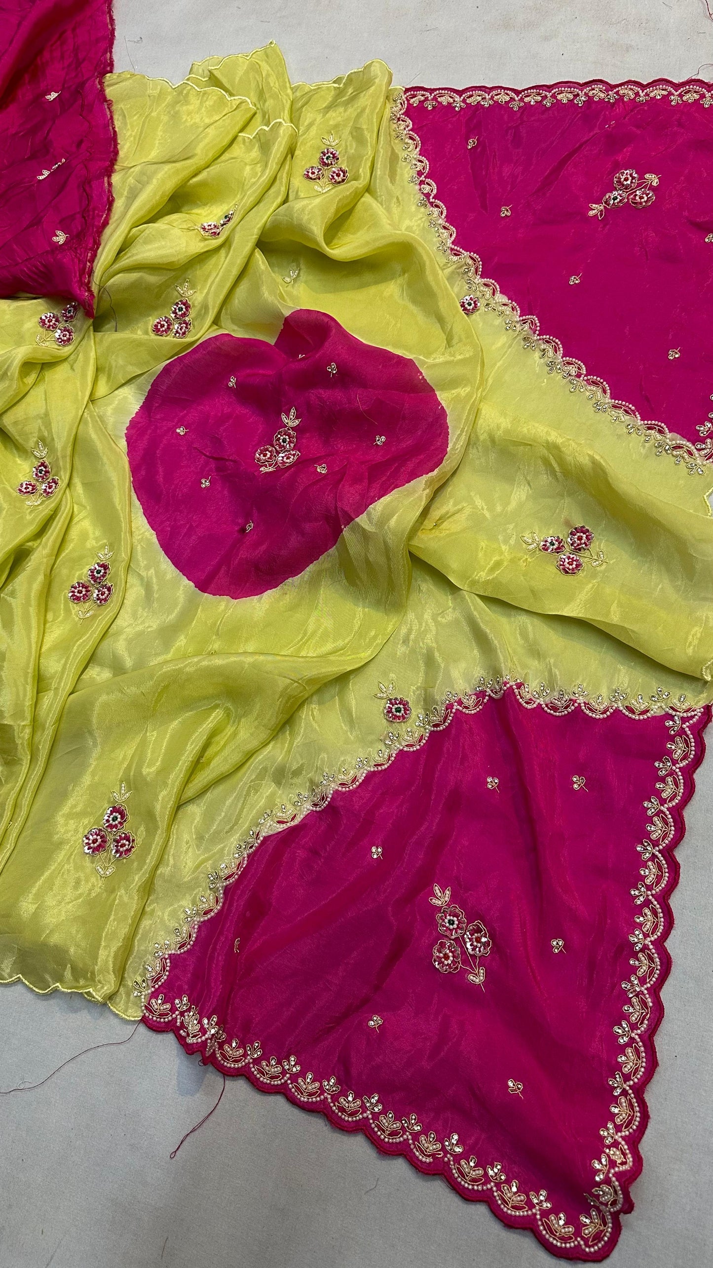 Kayatri New Elegant Pure H.O. Silk Saree Highlighted with Handcrafted Work