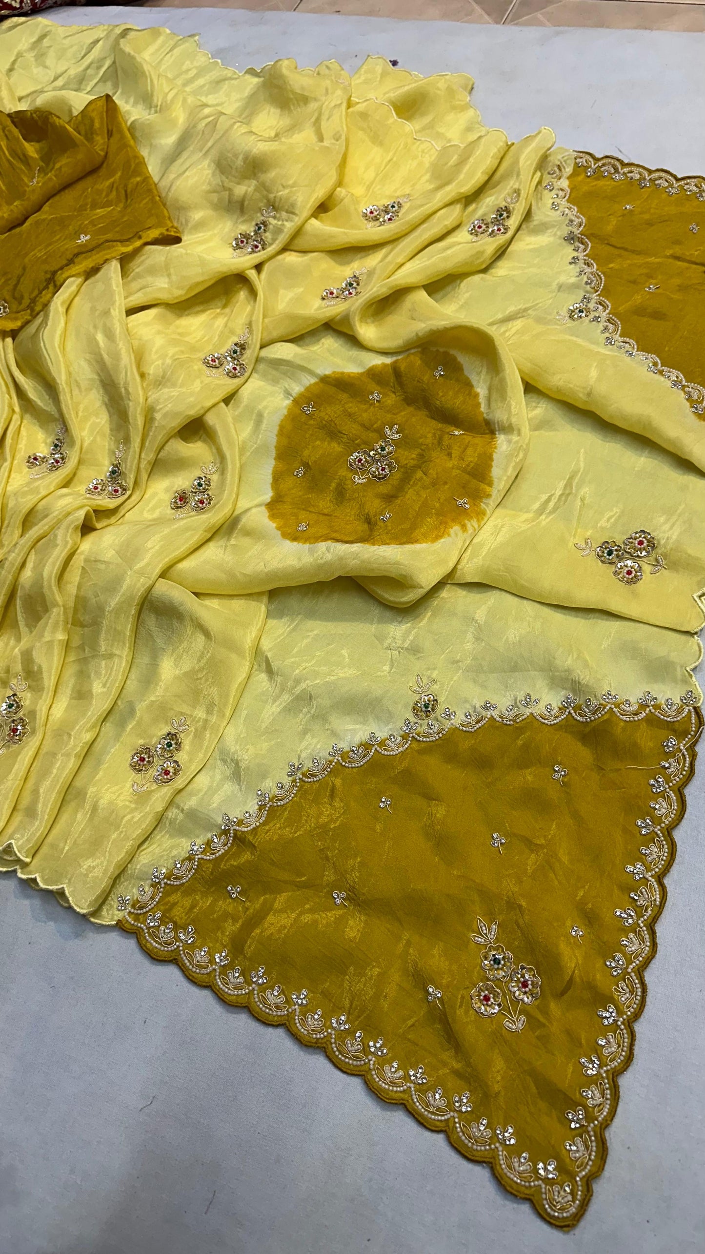 Kayatri New Elegant Pure H.O. Silk Saree Highlighted with Handcrafted Work