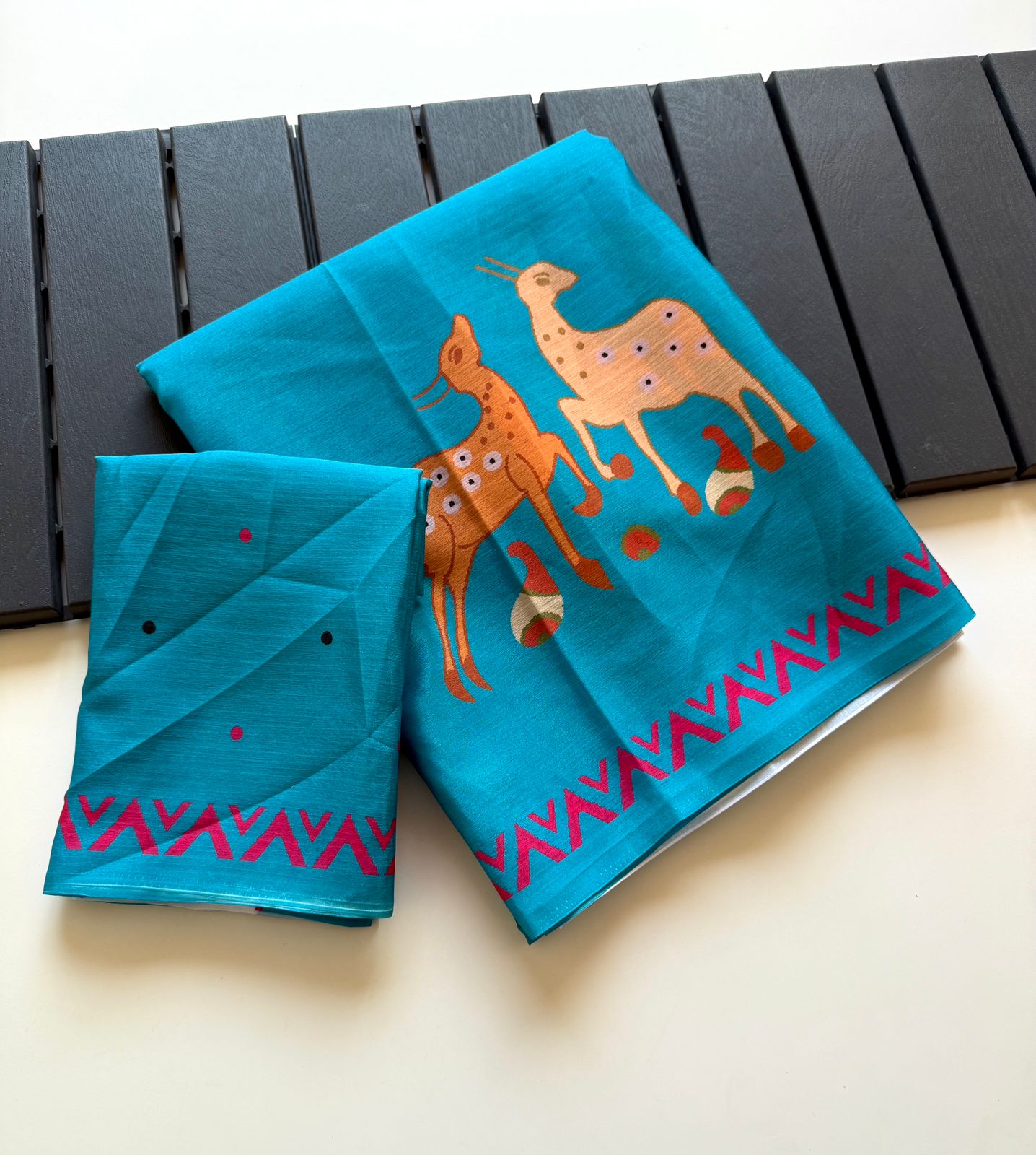 Kayatri New Trendy Digital Verli Print Chinon Saree for Everyday Elegance