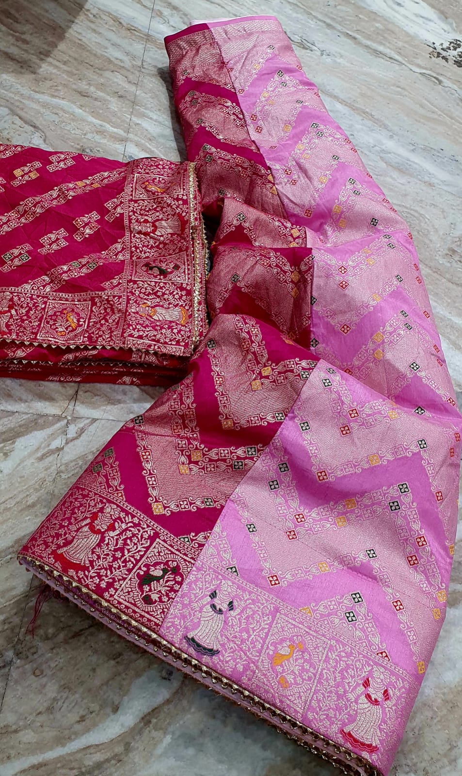 Kayatri New Royal Banarasi Meena Zari Lehenga Set with Jari Silk Lehenga Dupatta