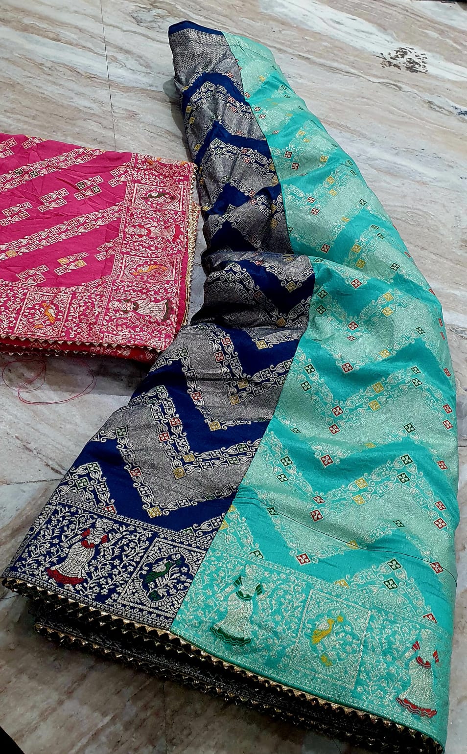 Kayatri New Royal Banarasi Meena Zari Lehenga Set with Jari Silk Lehenga Dupatta