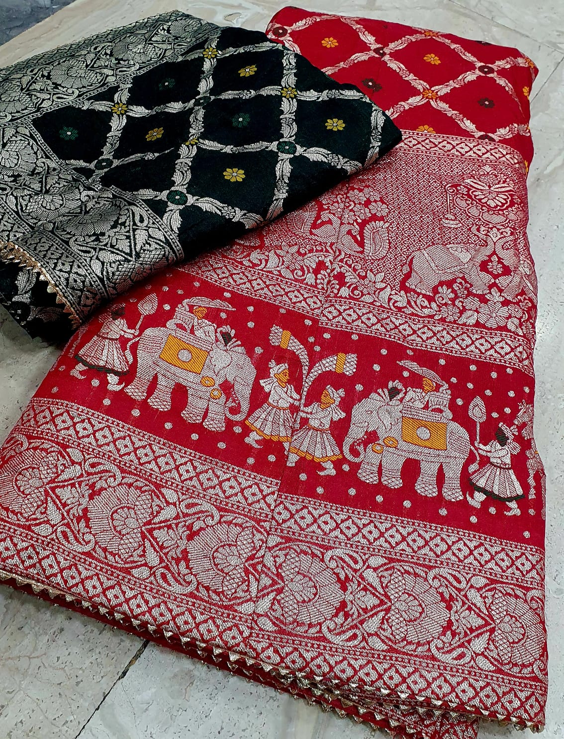 Kayatri New Royal Banarasi Dola Silk Lehenga with Heavy Zari Work